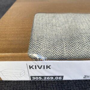 IKEA KIVIK Cover for Ottoman Tibbleby Light Gray Slipcover 305.269.06